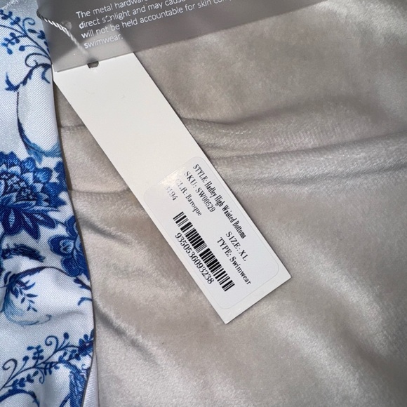 Meshki Floral Blue and White Bikini - Picture 3 of 3